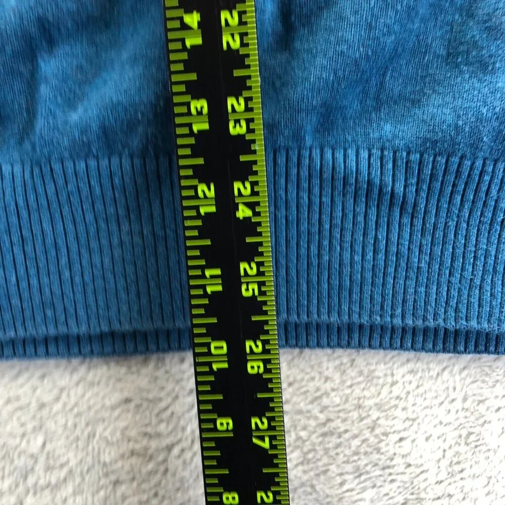 Tommy Hilfiger Mens Sweater XL Blue V-Neck Long Sleeve Classic Pullover Knit